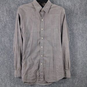 Polo Ralph Lauren Shirt Mens‎ Medium Multicolor Houndstooth Plaid Classic Fit